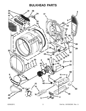 Diagram for WED9371YW1