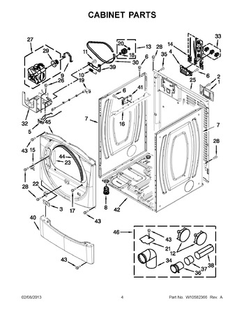 Diagram for WED9371YW1