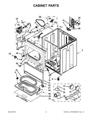 Diagram for 4GWED5500YW2