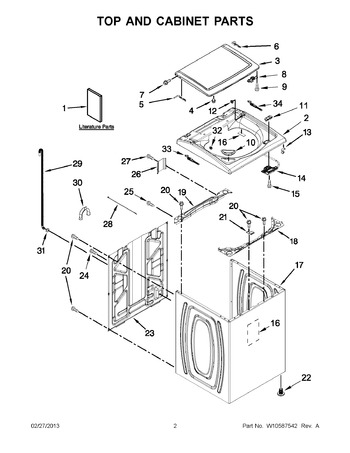 Diagram for 7MWTW5622BW0