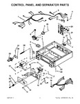 Diagram for 01 - Control Panel And Separator Parts