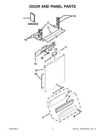 Diagram for KDFE454CSS0