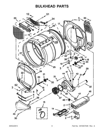 Diagram for YWED5700XW1