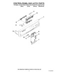 Diagram for 02 - Control Panel And Latch Parts