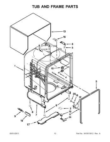 Diagram for WDF530PAYW6