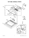 Diagram for 01 - Top And Console Parts