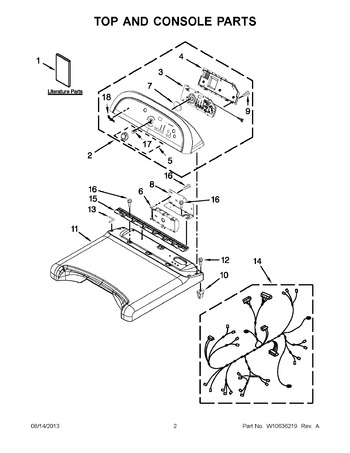 Diagram for YWED8500BW0