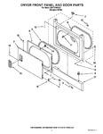 Diagram for 02 - Dryer Front Panel And Door Parts