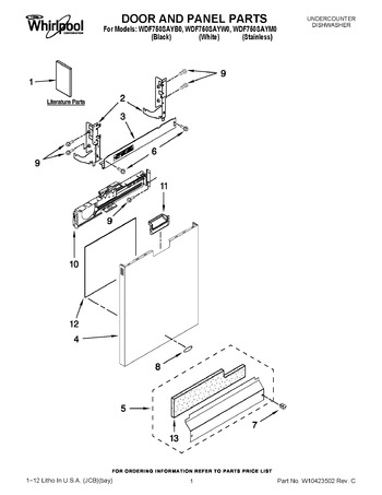 Diagram for WDF750SAYM0