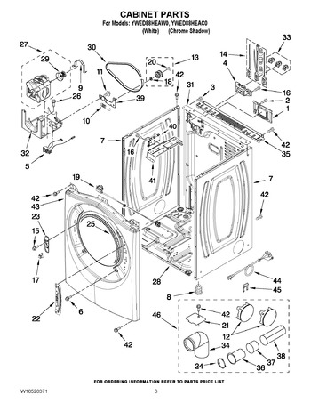 Diagram for YWED88HEAW0