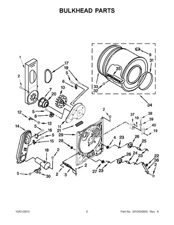 Diagram for WGD4890BW0