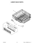 Diagram for 11 - Lower Rack Parts