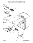 Diagram for 04 - Refrigerator Liner Parts