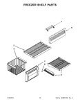 Diagram for 09 - Freezer Shelf Parts