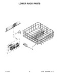 Diagram for 11 - Lower Rack Parts