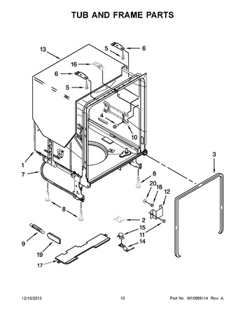 Diagram for WDF530PLYW7