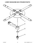 Diagram for 12 - Lower Washarm And Strainer Parts