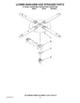 Diagram for 11 - Lower Washarm And Strainer Parts