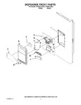 Diagram for 08 - Dispenser Front Parts