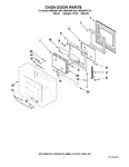 Diagram for 03 - Oven Door Parts