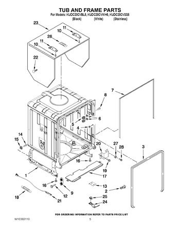 Diagram for KUDC20CVWH5