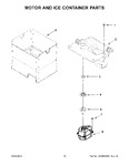 Diagram for 10 - Motor And Ice Container Parts