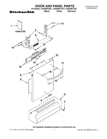 Diagram for KUDS35FXSS1