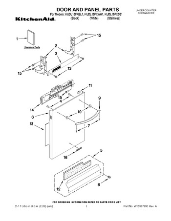 Diagram for KUDL15FXBL1