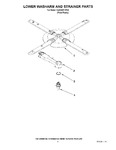 Diagram for 11 - Lower Washarm And Strainer Parts