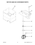 Diagram for 10 - Motor And Ice Container Parts