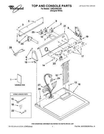 Diagram for YWED4900XW0