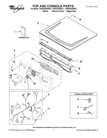 Diagram for YWED9250WL1