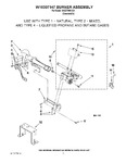 Diagram for 04 - W10307147 Burner Assembly