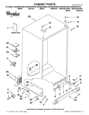 Diagram for GSF26C4EXS00