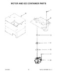 Diagram for 10 - Motor And Ice Container Parts