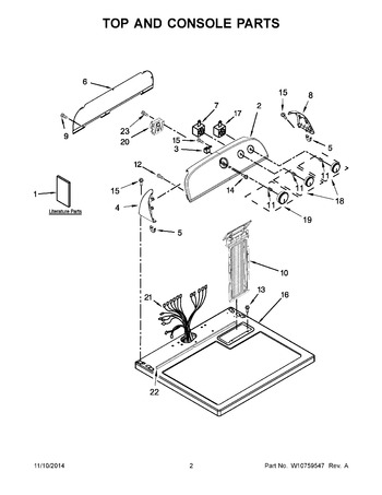 Diagram for WGD4815EW0