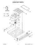 Diagram for 02 - Cooktop Parts