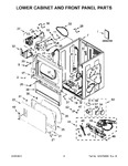 Diagram for 03 - Lower Cabinet And Front Panel Parts