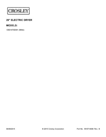 Diagram for CED147SDW1