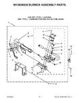 Diagram for 06 - W10608838 Burner Assembly Parts