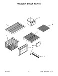 Diagram for 07 - Freezer Shelf Parts