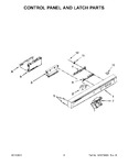 Diagram for 03 - Control Panel And Latch Parts