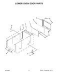 Diagram for 04 - Lower Oven Door Parts