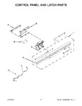 Diagram for 03 - Control Panel And Latch Parts