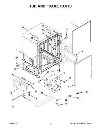 Diagram for KDFE454CSS4