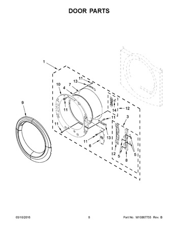 Diagram for WED90HEFW0