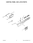 Diagram for 03 - Control Panel And Latch Parts