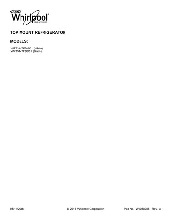 Diagram for WRT314TFDB01