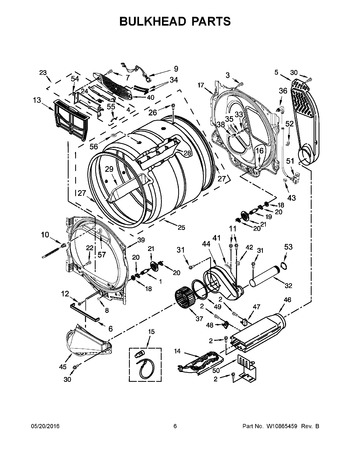 Diagram for WED8500DW3