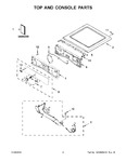 Diagram for 02 - Top And Console Parts